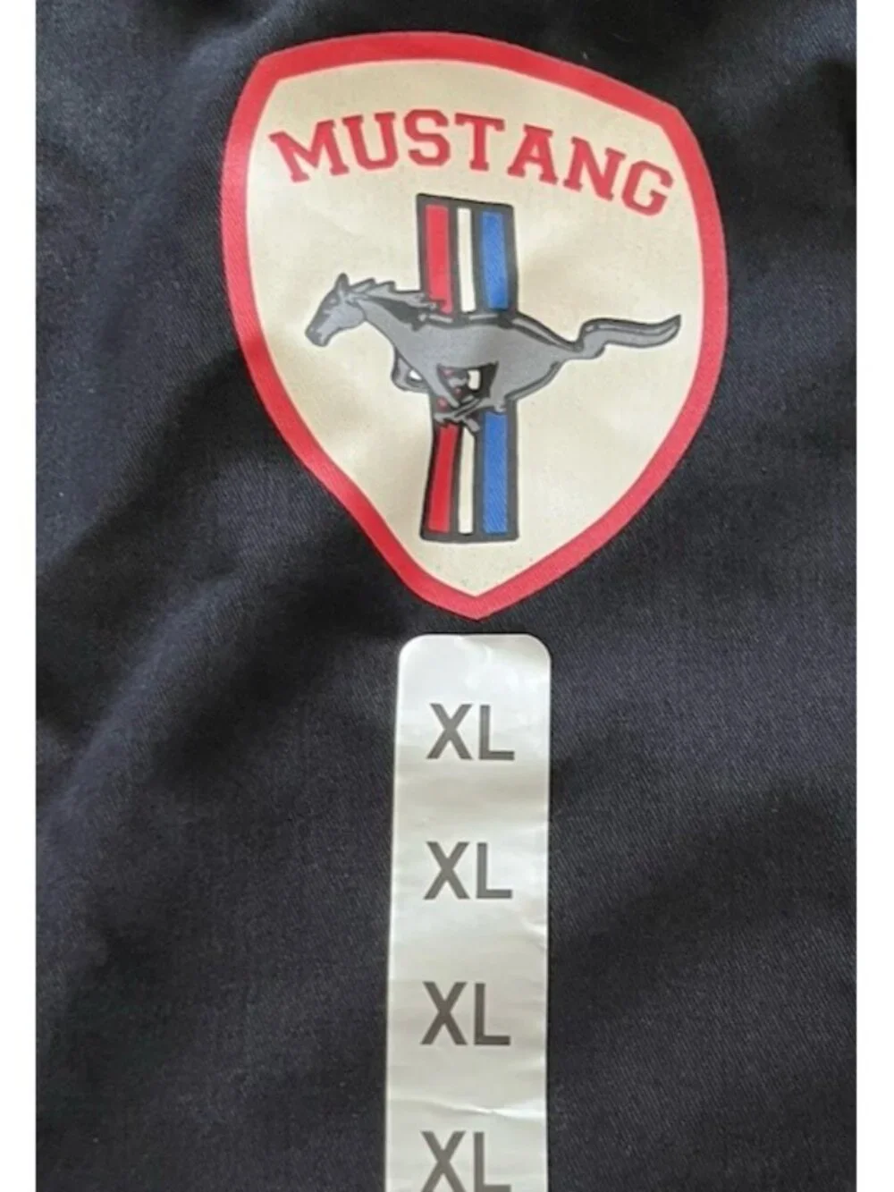 Ford Mustang Road Trip Snap Button Bomber Racing Canvas Jacket NWT Men’s XL